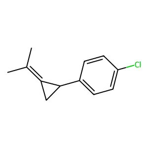 Benzene, 1-chloro-4-[(1-methylethylidene)cyclopropyl]- structure