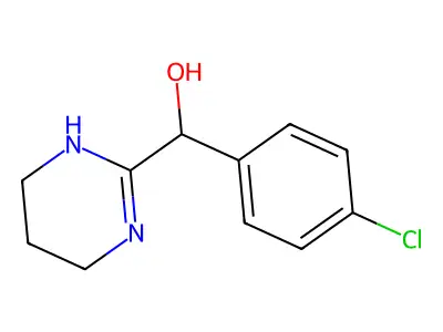 (4-Chlorophenyl)(1,4,5,6-tetrahydropyrimidin-2-yl)methanol structure