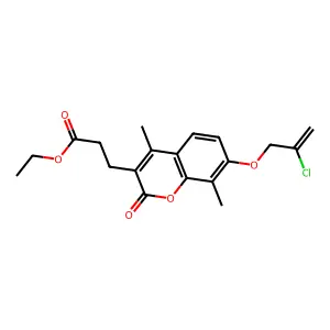 C19H21ClO5 structure