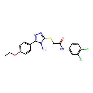 C18H17Cl2N5O2S structure