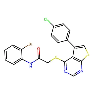 C20H13BrClN3OS2 structure