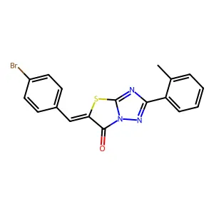 C18H12BrN3OS structure