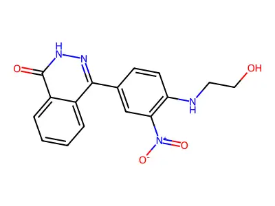 4-[4-(2-hydroxyethylamino)-3-nitrophenyl]-2H-phthalazin-1-one structure