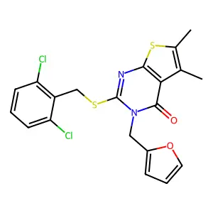 C20H16Cl2N2O2S2 structure