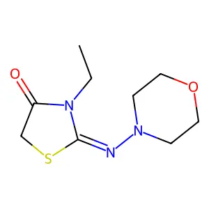 3-Ethyl-2-[(morpholin-4-yl)imino]-1,3-thiazolidin-4-one structure