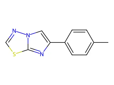 6-(4-Methylphenyl)imidazo[2,1-b][1,3,4]thiadiazole structure