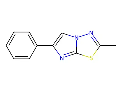 2-Methyl-6-phenylimidazo[2,1-b][1,3,4]thiadiazole structure