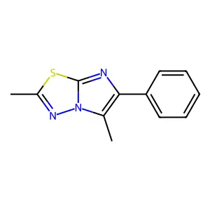 2,5-Dimethyl-6-phenylimidazo[2,1-b][1,3,4]thiadiazole structure
