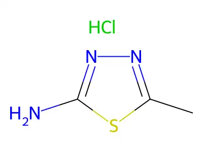 1,3,4-Thiadiazole, 2-amino-5-methyl-, hydrochloride structure
