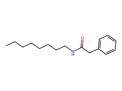 N-octyl-2-phenylacetamide structure