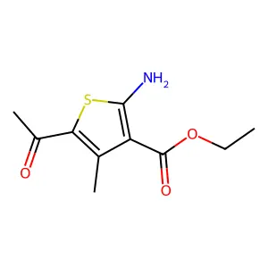 Ethyl 5-acetyl-2-amino-4-methylthiophene-3-carboxylate structure