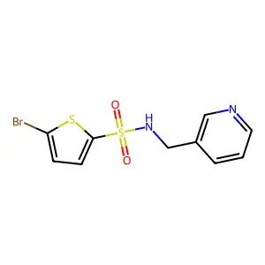 5-bromo-N-(3-pyridinylmethyl)-2-thiophenesulfonamide structure