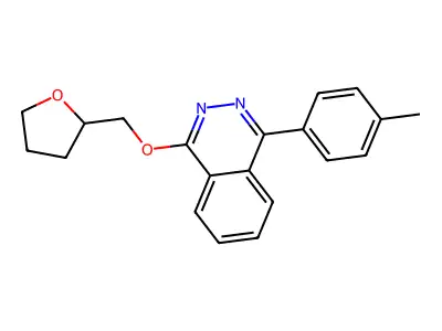 1-(4-Methylphenyl)-4-(oxolan-2-ylmethoxy)phthalazine structure