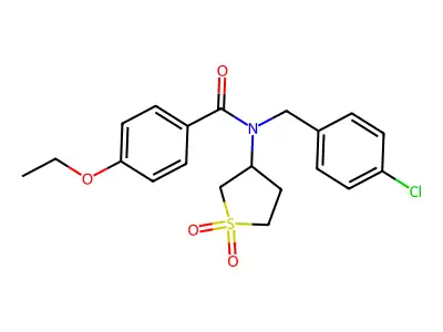 N-(4-chlorobenzyl)-N-(1,1-dioxidotetrahydrothiophen-3-yl)-4-ethoxybenzamide structure