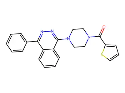 (4-(4-Phenylphthalazin-1-yl)piperazin-1-yl)(thiophen-2-yl)methanone structure