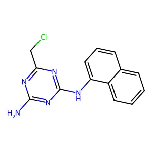 [4-Amino-6-(chloromethyl)(1,3,5-triazin-2-yl)]naphthylamine structure