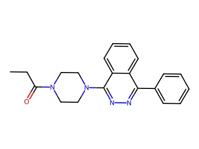 1-[4-(4-Phenylphthalazin-1-yl)piperazin-1-yl]propan-1-one structure