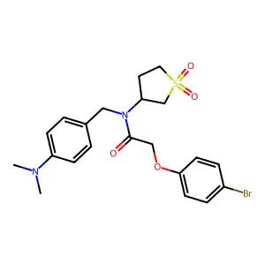C21H25BrN2O4S structure