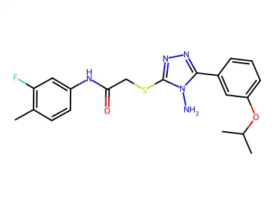 C20H22FN5O2S structure