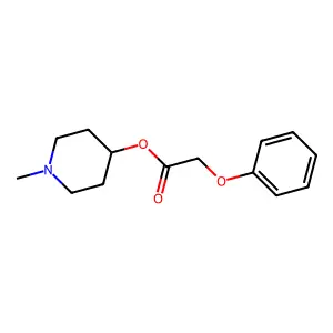 1-Methylpiperidin-4-yl phenoxyacetate structure