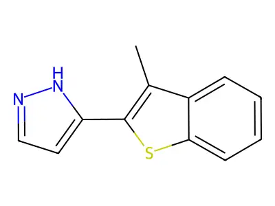 5-(3-methyl-1-benzothiophen-2-yl)-1H-pyrazole structure
