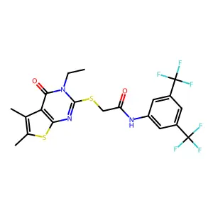 C20H17F6N3O2S2 structure