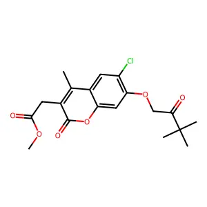 C19H21ClO6 structure