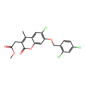 C20H15Cl3O5 structure