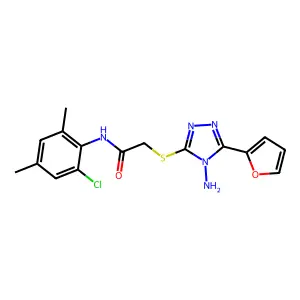 C16H16ClN5O2S structure