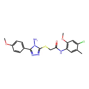 C19H20ClN5O3S structure