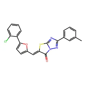 C22H14ClN3O2S structure