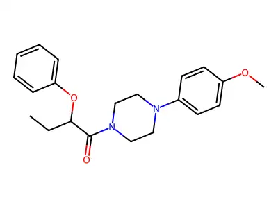 1-[4-(4-Methoxyphenyl)piperazin-1-yl]-2-phenoxybutan-1-one structure