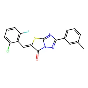 C18H11ClFN3OS structure