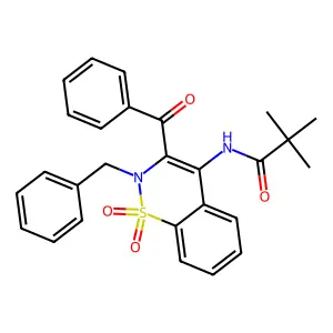 N-(3-benzoyl-2-benzyl-1,1-dioxo-1 structure