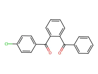 (2-Benzoylphenyl)(4-chlorophenyl)methanone structure