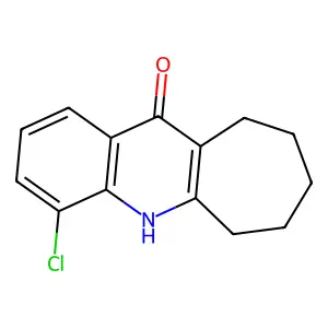 11H-Cyclohepta(b)quinolin-11-one, 5,6,7,8,9,10-hexahydro-4-chloro- structure