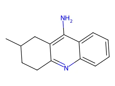 2-Methyl-1,2,3,4-tetrahydroacridin-9-amine structure