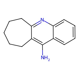 7,8,9,10-tetrahydro-6H-cyclohepta(b)quinolin-11-amine structure