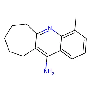 7,8,9,10-Tetrahydro-4-methyl-6H-cyclohepta(b)quinolin-11-amine structure