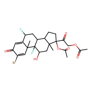卤泼尼酮醋酸酯 structure