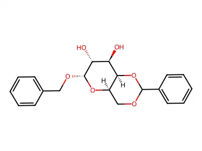 Benzyl 4,6-O-Benzylidene-alpha-D-mannopyranoside structure