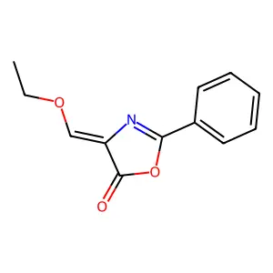 (E)-4-(ethoxymethylene)-2-phenyloxazol-5(4H)-one structure