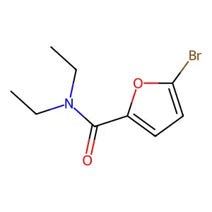 5-bromo-N,N-diethyl-2-furamide structure