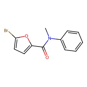 5-bromo-N-methyl-N-phenyl-2-furamide structure