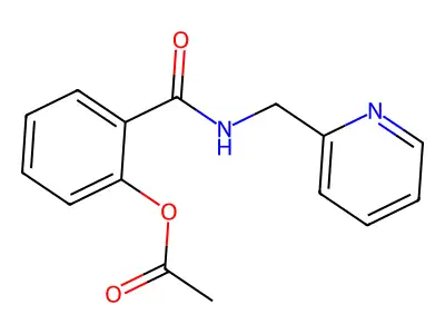 2-(Acetyloxy)-N-(2-pyridinylmethyl)benzamide structure