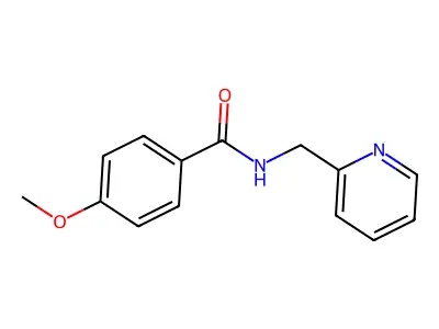 4-methoxy-N-(2-pyridinylmethyl)benzamide structure