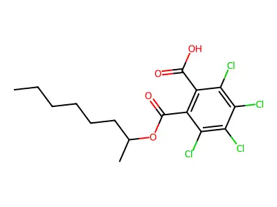 2-Octyl tetrachlorophthalate structure