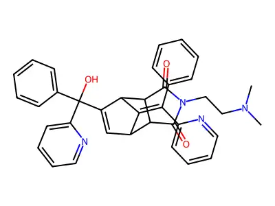 5-Norbornene-2,3-dicarboximide, N-(2-dimethylaminoethyl)-5-(alpha-hydroxy-alpha-2-pyridylbenzyl)-7-(alpha-2-pyridylbenzylidene)-, endo- structure