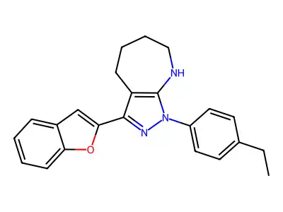 Pyrazolo[3,4-b]azepine,3- -1- -1,4,5,6,7,8-hexahydro- structure