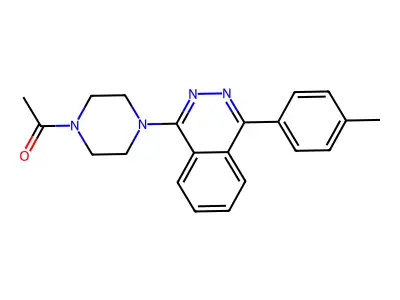 1-[4-[4-(4-Methylphenyl)phthalazin-1-yl]piperazin-1-yl]ethanone structure